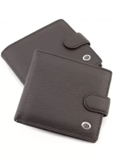 Мужской кожаный кошелек ST Leather (ST153) 98380 Коричневый