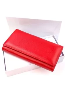 Красный Женский Кошелек из натуральной кожи SF-HN826-Red 