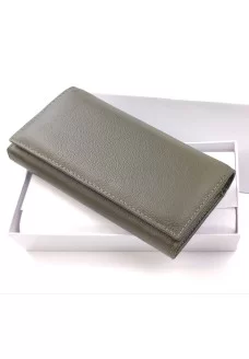Светло-зеленый Женский Кошелек Кожа SF-HN826-Light-green 