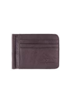 Кожаный зажим для денег ST Leather (ST452) 98532 Коричневый