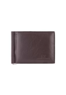 Кожаный зажим для денег ST Leather (MSZ-1) 98185 Коричневый